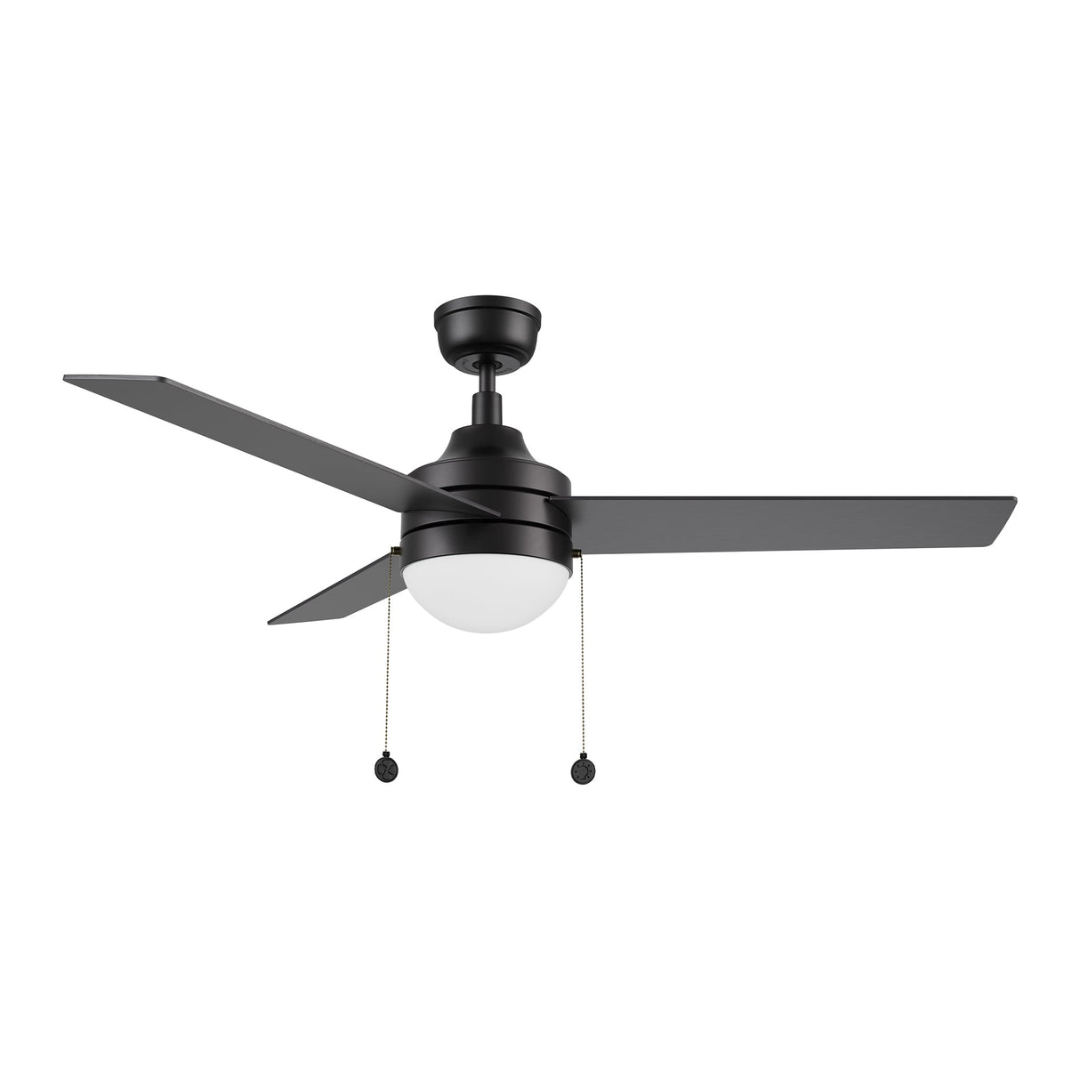 MALTA 52 In 3 Blade Smart Ceiling Fan With Integrated LED Lights With Pull Chain