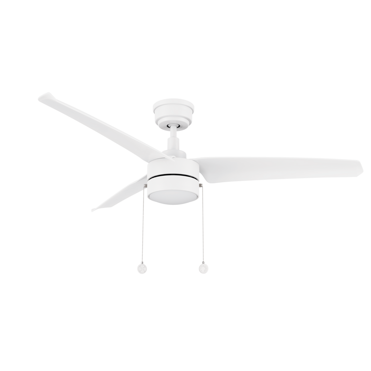 REXTON 52 In 3 Blade Smart Ceiling Fan With Integrated LED Lights With Pull Chain