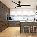 REXTON 52 In 3 Blade Smart Ceiling Fan Without  LED  Lights With Pull Chain
