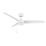 REXTON 52 In 3 Blade Smart Ceiling Fan Without  LED  Lights With Pull Chain