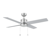 APEX 52 In 4 Blade Smart Ceiling Fan With Integrated LED Lights With Pull Chain
