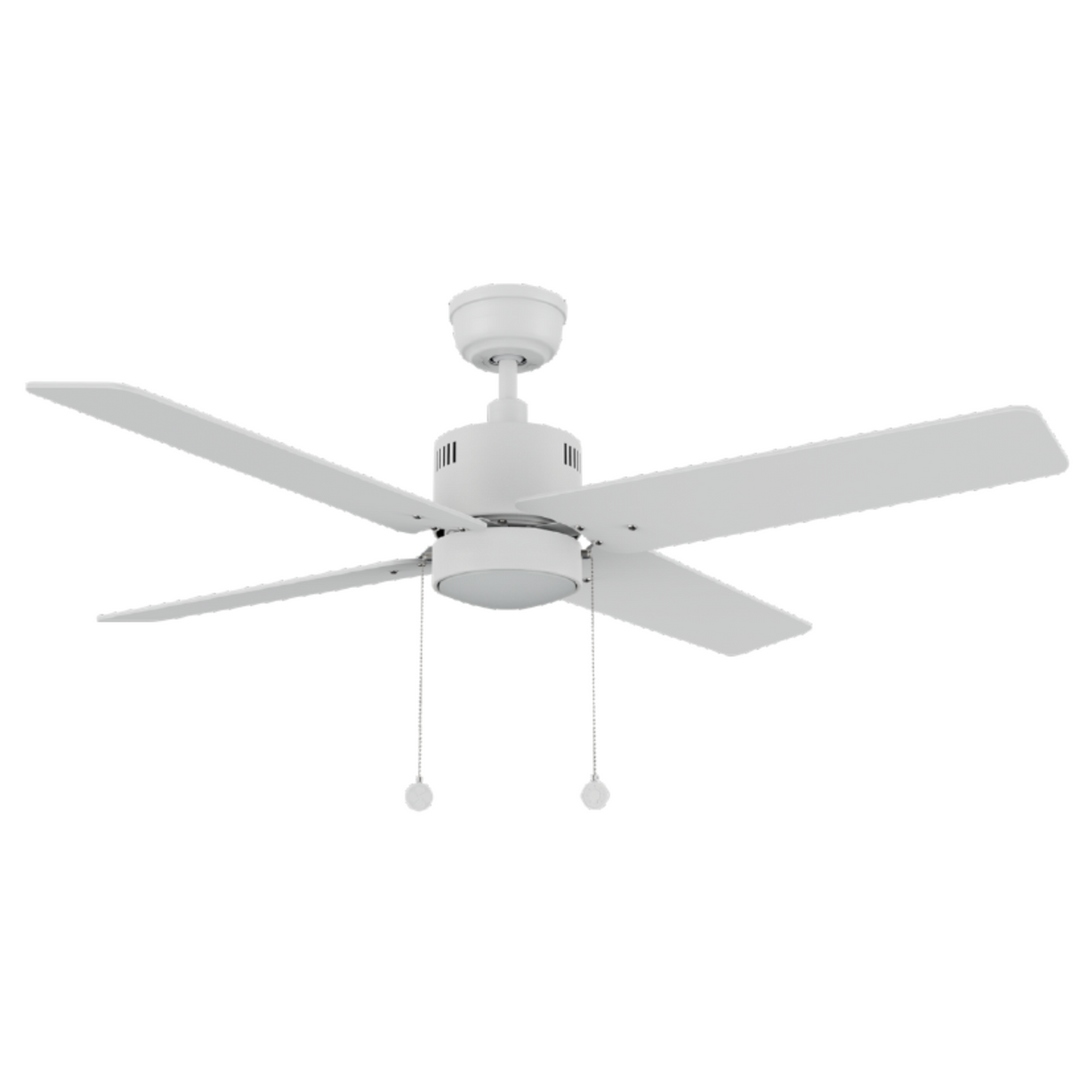 APEX 52 In 4 Blade Smart Ceiling Fan With Integrated LED Lights With Pull Chain
