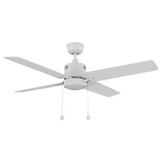 APEX 52 In 4 Blade Smart Ceiling Fan With Integrated LED Lights With Pull Chain