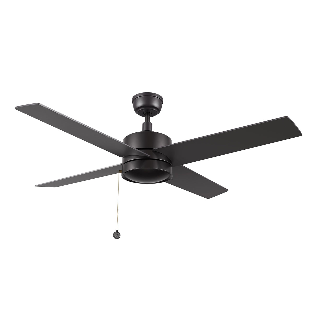 ASCOTT 52 In 4 Blade Smart Ceiling Fan Without  LED  Lights With Pull Chain