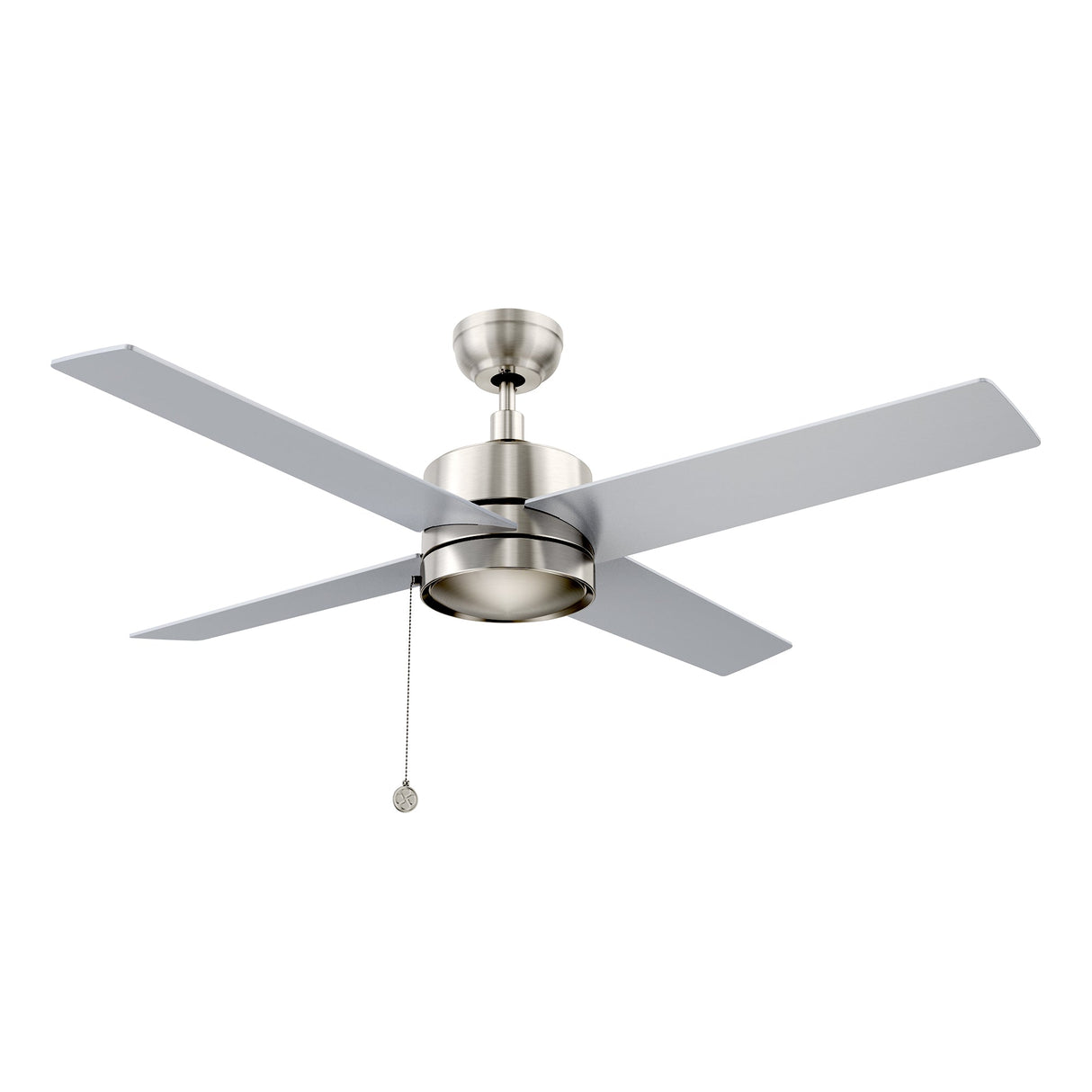 ASCOTT 52 In 4 Blade Smart Ceiling Fan Without  LED  Lights With Pull Chain