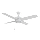 ASCOTT 52 In 4 Blade Smart Ceiling Fan Without  LED  Lights With Pull Chain