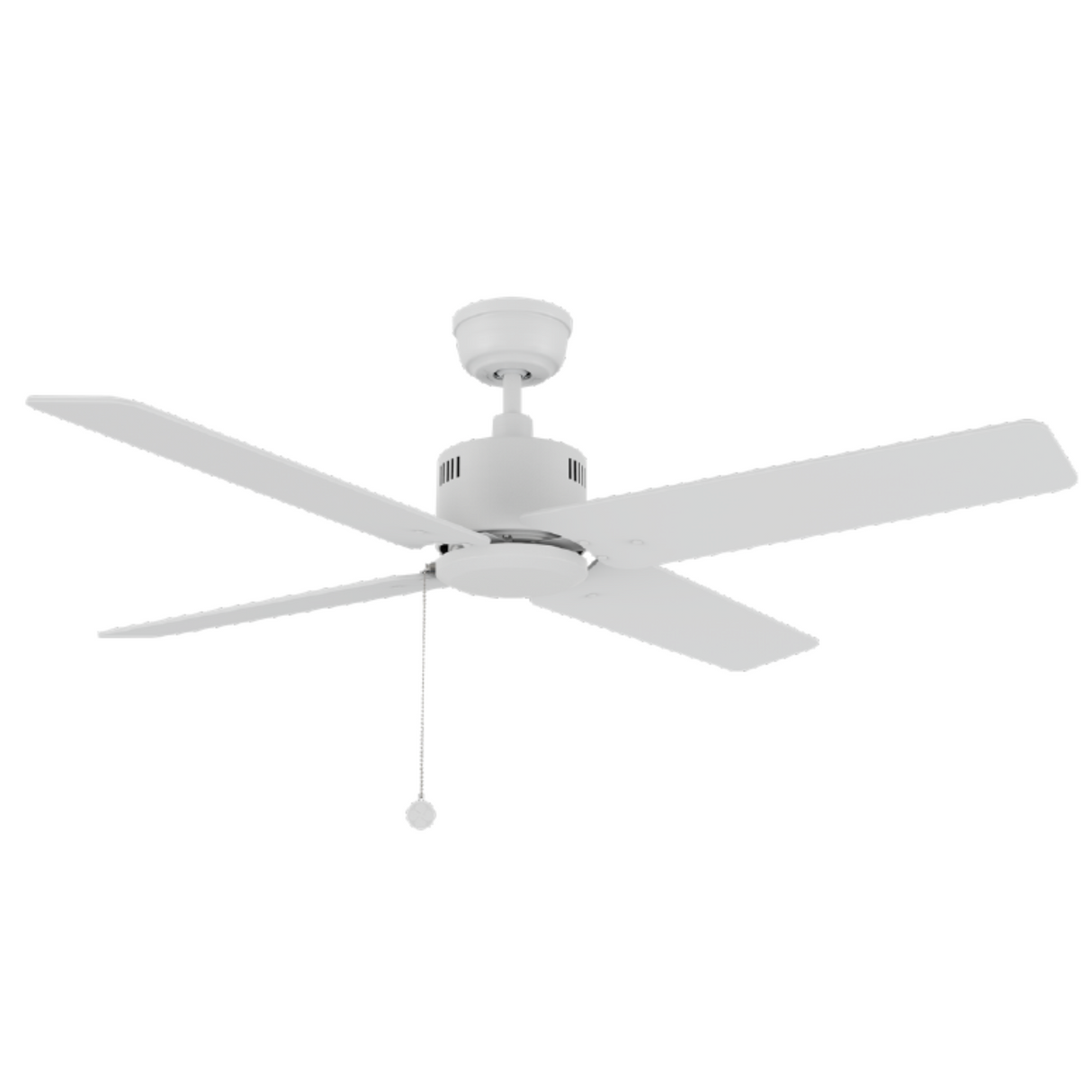 APEX 52 In 4 Blade Smart Ceiling Fan Without  LED  Lights With Pull Chain