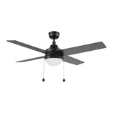 MALTA 52 In 4 Blade Smart Ceiling Fan With Integrated LED Lights With Pull Chain