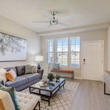 ASCOTT 52 In 5 Blade Smart Ceiling Fan With Integrated LED Lights With Pull Chain