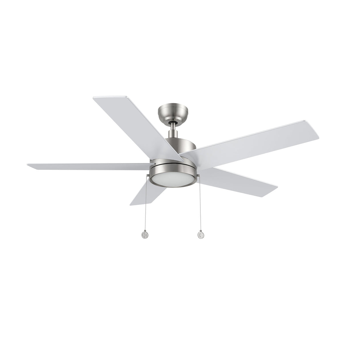 ASCOTT 52 In 5 Blade Smart Ceiling Fan With Integrated LED Lights With Pull Chain