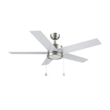ASCOTT 52 In 5 Blade Smart Ceiling Fan With Integrated LED Lights With Pull Chain