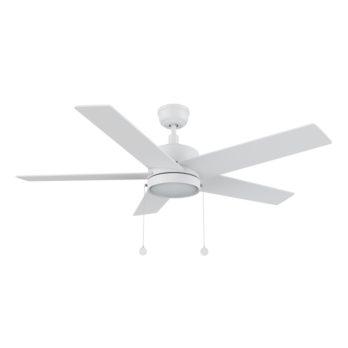 ASCOTT 52 In 5 Blade Smart Ceiling Fan With Integrated LED Lights With Pull Chain