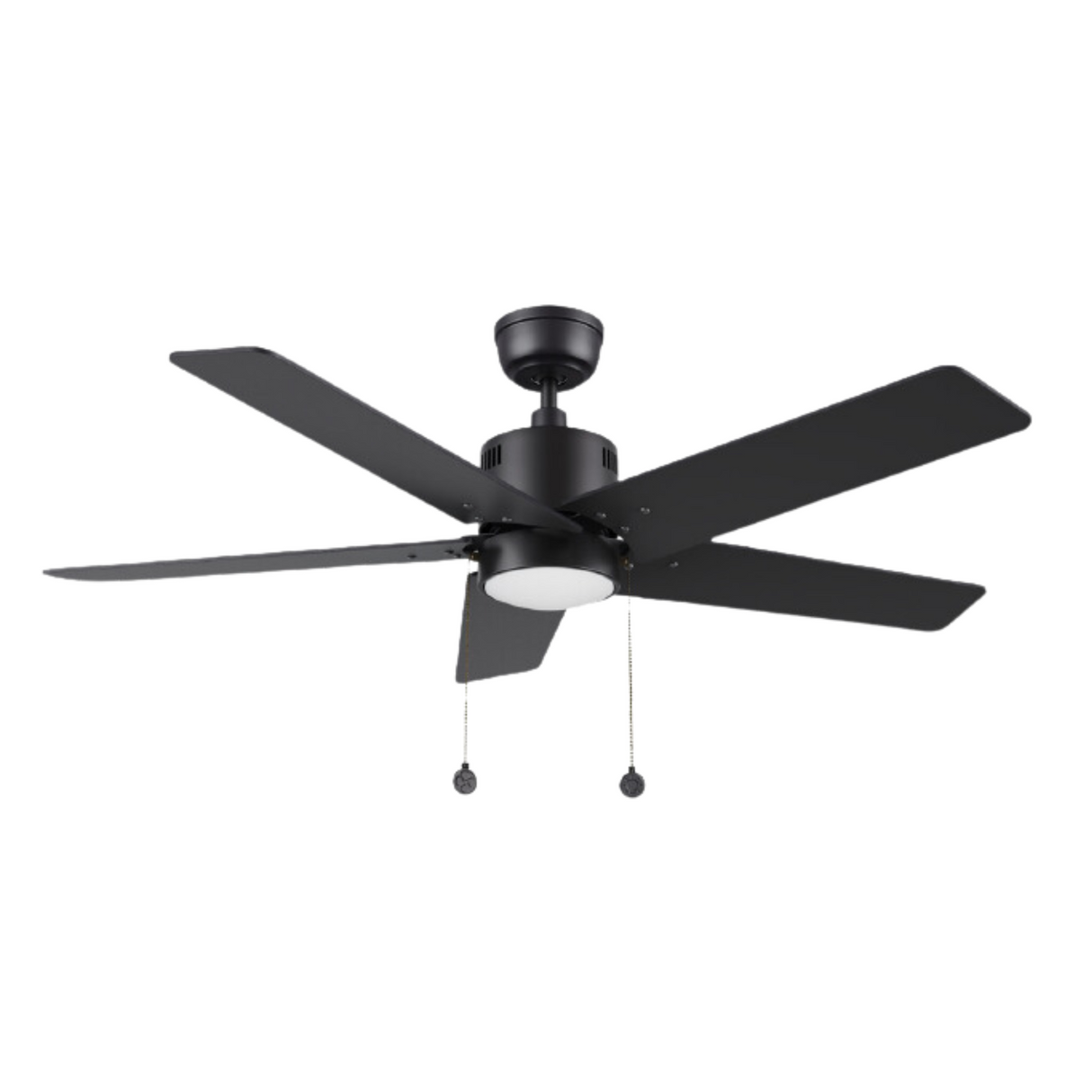 APEX 52 In 5 Blade Smart Ceiling Fan With Integrated LED Lights With Pull Chain