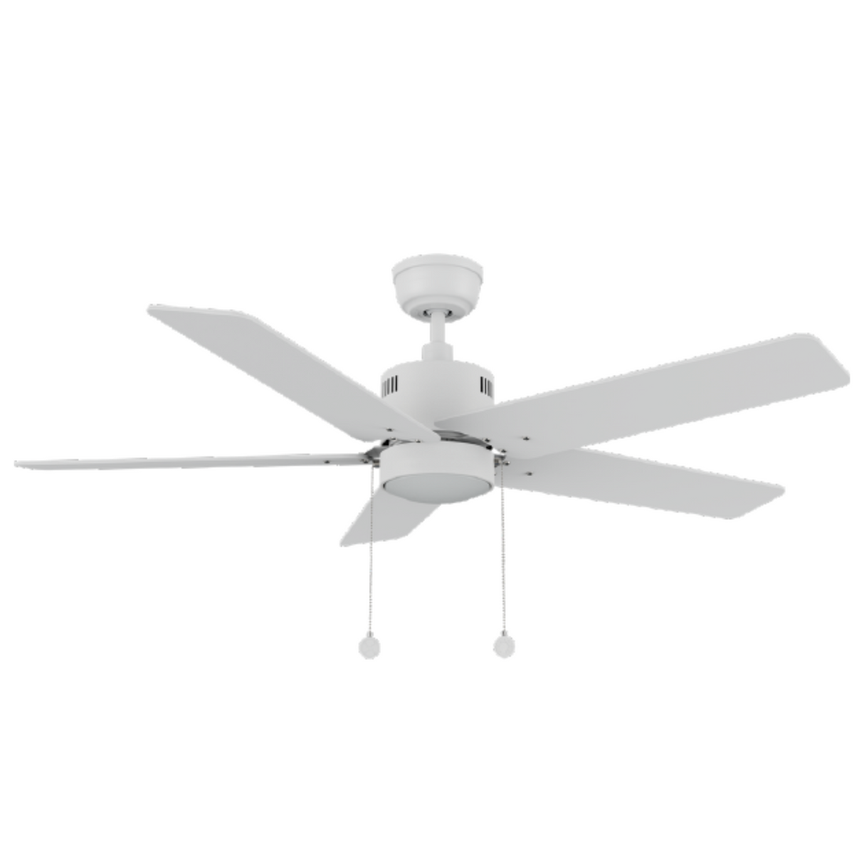APEX 52 In 5 Blade Smart Ceiling Fan With Integrated LED Lights With Pull Chain