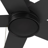 ASCOTT 52 In 5 Blade Smart Ceiling Fan Without  LED  Lights With Pull Chain