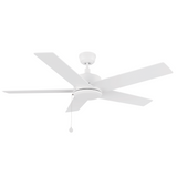 ASCOTT 52 In 5 Blade Smart Ceiling Fan Without  LED  Lights With Pull Chain