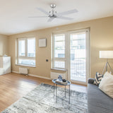 APEX 52 In 5 Blade Smart Ceiling Fan Without  LED  Lights With Pull Chain