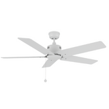 APEX 52 In 5 Blade Smart Ceiling Fan Without  LED  Lights With Pull Chain