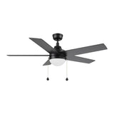 MALTA 52 In 5 Blade Smart Ceiling Fan With Integrated LED Lights With Pull Chain