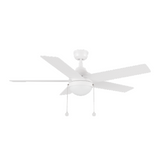 MALTA 52 In 5 Blade Smart Ceiling Fan With Integrated LED Lights With Pull Chain