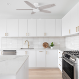 GREENWOOD 52 In 5 Blade Smart Ceiling Fan With Integrated LED Lights With Pull Chain