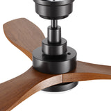 BONELLI 48 In 3 Blade Smart Ceiling Fan With Integrated LED Lights With Remote Control
