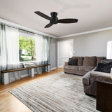 STANLEY 48 In 3 Blade Smart Ceiling Fan Without  LED  Lights With Remote