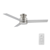 SANTANA 52 inch 3-Blade Flush Mount Ceiling Fan with LED light & Remote