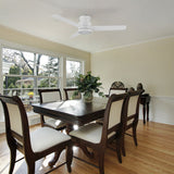 SANTANA 52 inch 3-Blade Flush Mount Ceiling Fan with LED light & Remote