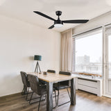 VARA 52 In 3 Blade Smart Ceiling Fan With Integrated LED Lights With Remote