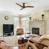 GARNETT 52 In 3 Blade Smart Ceiling Fan Without  LED  Lights With Remote Control