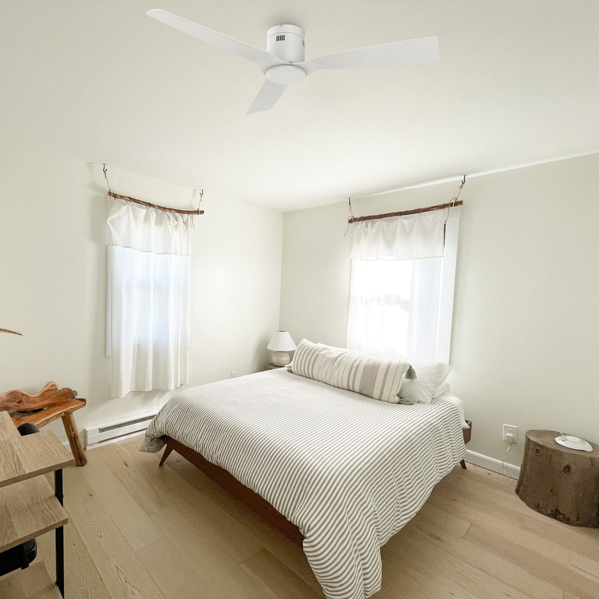 SKARA 52 In 3 Blade Smart Ceiling Fan Without  LED  Lights With Remote Control