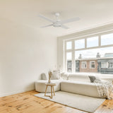 SANTANA 52 In 4 Blade Smart Ceiling Fan With Integrated LED Lights With Remote