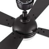 ZEPHYR 52 In 4 Blade Smart Ceiling Fan With Integrated LED Lights With Remote Control