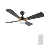 ZEPHYR 52 In 4 Blade Smart Ceiling Fan With Integrated LED Lights With Remote Control