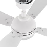 ZEPHYR 52 In 4 Blade Smart Ceiling Fan With Integrated LED Lights With Remote Control
