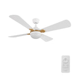 ZEPHYR 52 In 4 Blade Smart Ceiling Fan With Integrated LED Lights With Remote Control