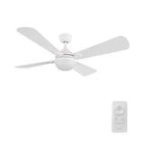 ZEPHYR 52 In 4 Blade Smart Ceiling Fan With Integrated LED Lights With Remote Control
