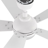 ZEPHYR 52 In 5 Blade Smart Ceiling Fan With Integrated LED Lights With Remote Control