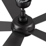 TRYTON 52 In 5 Blade Smart Ceiling Fan With Integrated LED Lights With Google Home