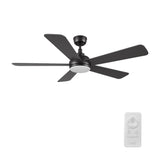 TRYTON 52 In 5 Blade Smart Ceiling Fan With Integrated LED Lights With Google Home