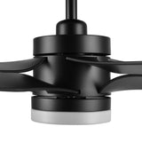 ONYX 52 In 5 Blade Smart Ceiling Fan With Integrated LED Lights With Remote