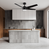 ONYX 52 In 5 Blade Smart Ceiling Fan With Integrated LED Lights With Remote