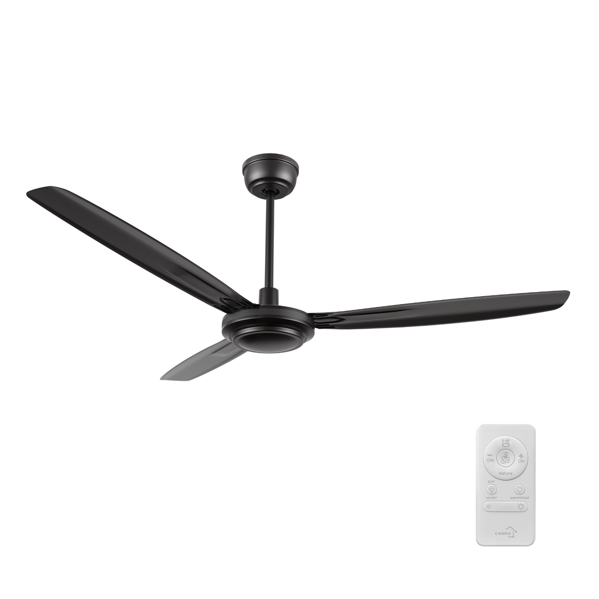 OBERON 56 In 3 Blade Smart Ceiling Fan Without  LED  Lights With Remote