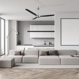 OBERON 56 In 3 Blade Smart Ceiling Fan Without  LED  Lights With Wall Control