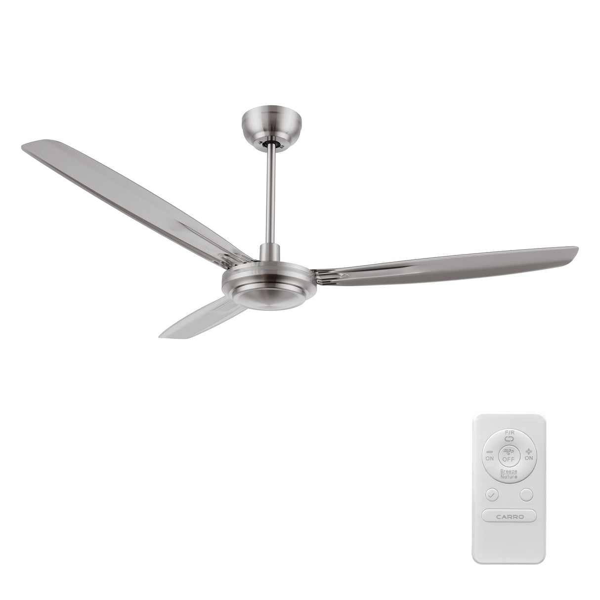 OBERON 56 In 3 Blade Smart Ceiling Fan Without  LED  Lights With Remote