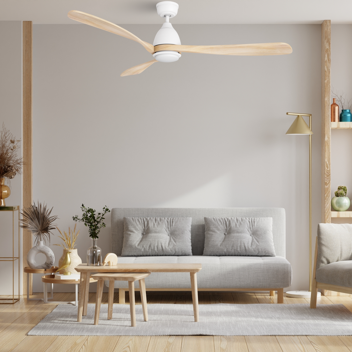 VIENNA 60 In 3 Blade Smart Ceiling Fan With Integrated LED Lights With Remote Control