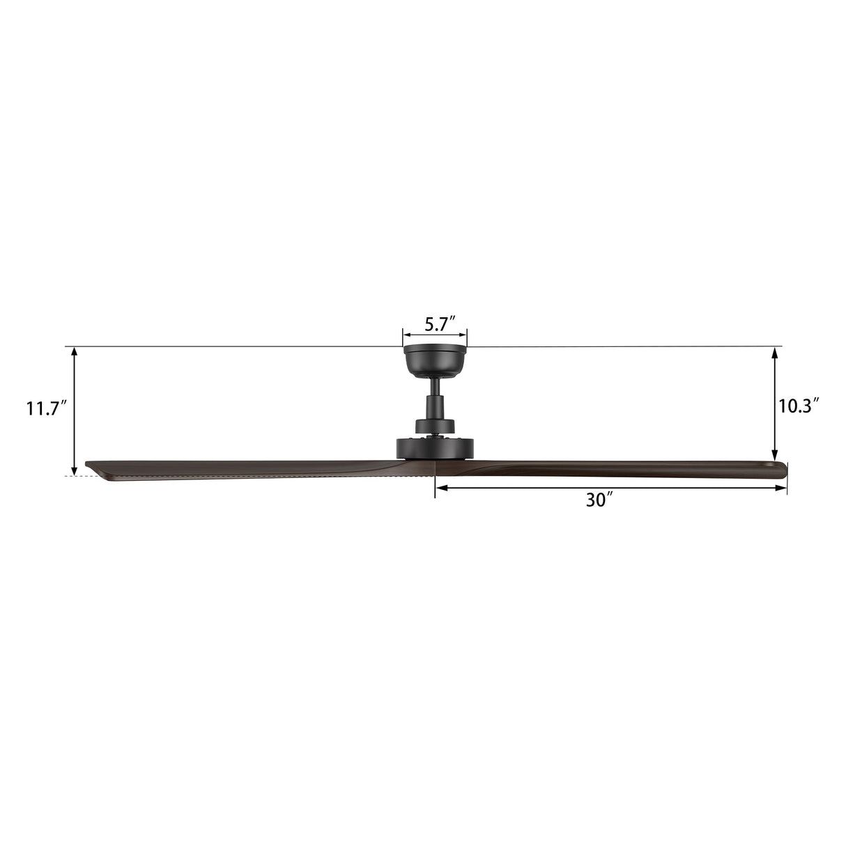 ATHENA 60 In 3 Blade Smart Ceiling Fan Without  LED  Lights With Remote Control