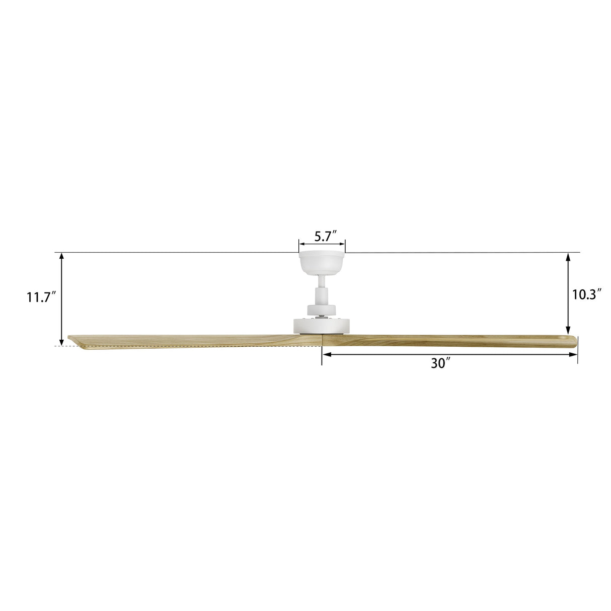 ATHENA 60 In 3 Blade Smart Ceiling Fan Without  LED  Lights With Remote Control