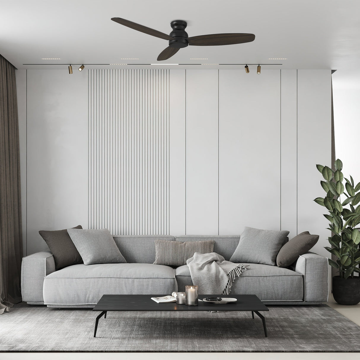 STANLEY 60 In 3 Blade Smart Ceiling Fan Without  LED  Lights With Remote